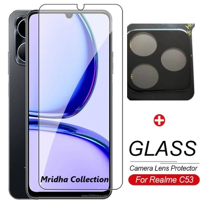 Picture of 2in1 Protector Combo Pack for Realme C53 (RMX3760) (Clear Screen Protector Glass+9h Camera Lens Protector)