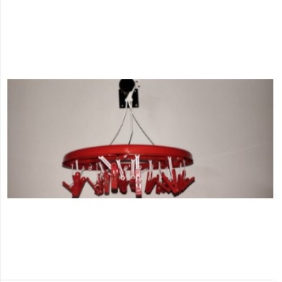 Picture of Round Hanger cloth clip -24 Clip Round -Red