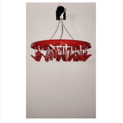 Picture of Round Hanger cloth clip -24 Clip Round -Red