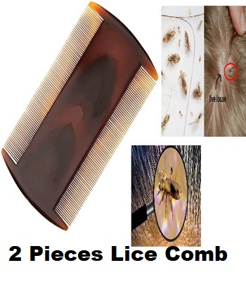 Picture of 2 pieces  Lice Removal Comb Combo  - Best for Ladies Girls Hair lice removal  (Hair Brush) -Multicolor