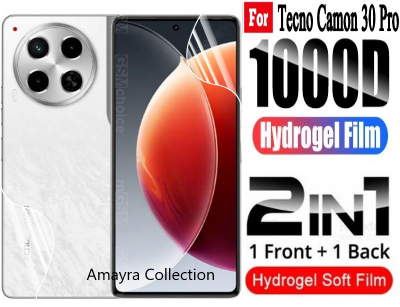 Picture of 2in1 Protector Combo Pack for Tecno Camon 30 (Front Hydrogel Protector Poly + Back Hydrogel Protector Poly)