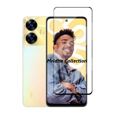 Picture of 2in1 Protector Combo Pack for Realme C55 (RMX3710) (5d Full Screen Protector Glass+Camera Lens Protector)