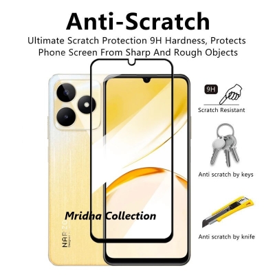 Picture of Realme C51 (RMX3830) (5D 9D 11D 13D 21D) Screen Protector Tempered Glass Film 9H Hardness Full Coverage No Bubbles and Fingerprint Scratch-Resistant