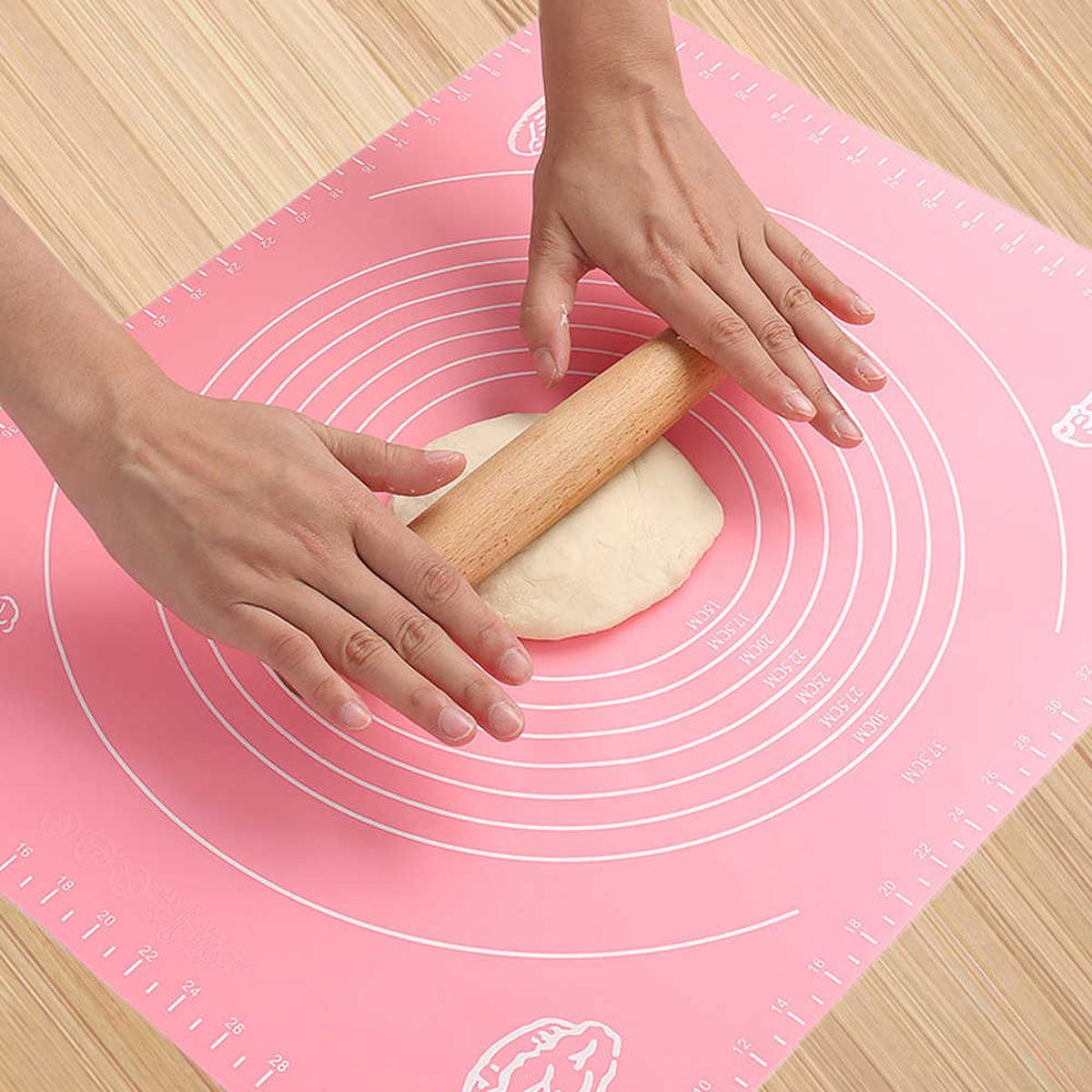 Picture of Silicone Mat with Measurements Baking Mat, Dough Pad with Scales Sugar craft, Fondan -Multicolor