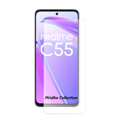 Picture of Realme C55 (RMX3710) Screen Protector 3D Tempered Glass Protector Clear Screen protector Premium Product Gorilla Glass Transparent Clear Ultra Thin - Durable & Scratch Resistant - Easy to Install