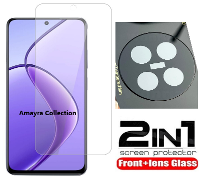 Picture of 2in1 Protector Combo Pack for Realme C65 5G (Clear Screen Protector Glass+9h Camera Lens Protector)