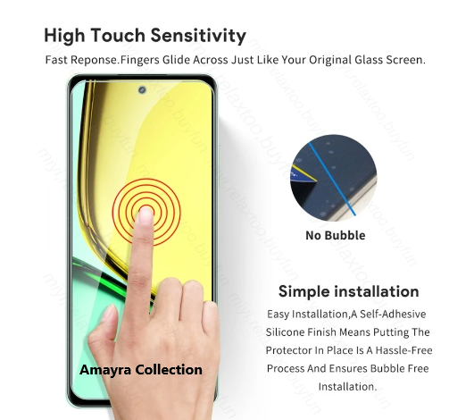 Picture of 2in1 Protector Combo Pack for Realme C65 5G (Clear Screen Protector Glass+9h Camera Lens Protector)