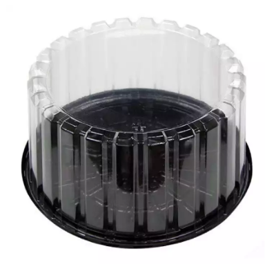 Picture of 6 Pieces 10 inch Round Shape Food Grade Plastic Cake Box