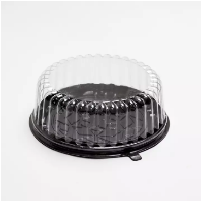 Picture of 6 Pieces 10 inch Round Shape Food Grade Plastic Cake Box