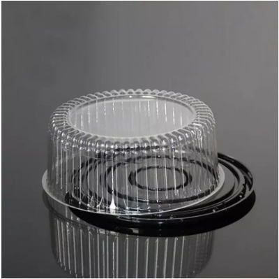 Picture of 6 Pieces 10 inch Round Shape Food Grade Plastic Cake Box