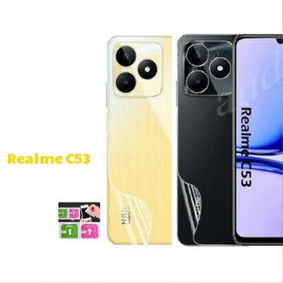 Picture of 3in1 Protector Combo Pack for Realme C53 (RMX3760) (Front Hydrogel Screen Protector Poly+Back Hydrogel Poly Protector+Camera Lens Protector)