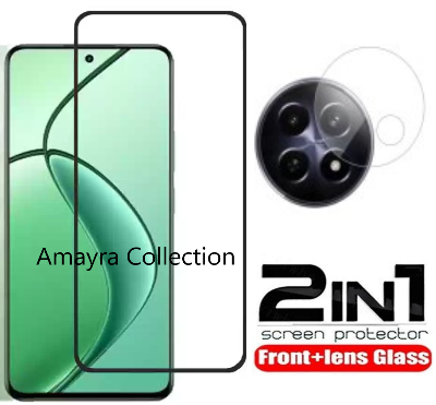 Picture of 2in1 Protector Combo Pack for Realme C65 5G (Premium Full Screen Protector Glass+Camera Lens Protector)