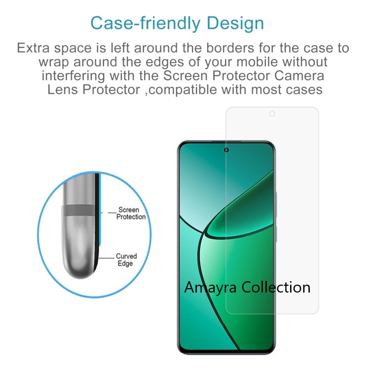 Picture of Realme 12x 5G Screen Protector 3D Tempered Clear Screen protector Premium Product Gorilla Glass Transparent Clear Ultra Thin - Durable & Scratch Resistant - Easy to Install