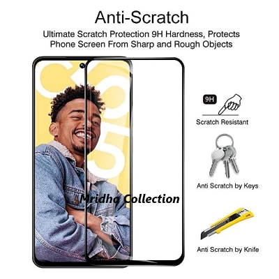 Picture of Realme C55 (RMX3710) Rinbu Rainbow Premium Full Coverage Glass Glass Protector Temped Glass Screen Protector 9H Hardness Full Coverage