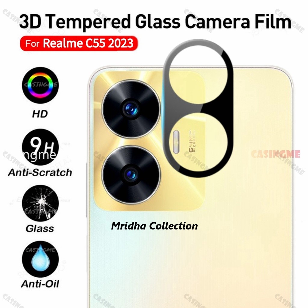Picture of Realme C55 (RMX3710) Back 9H Full Camera Lens Protector Rear 9H 3D Camera Lens Protector,Upgraded HD,Clear Scratch Resistant [With Photo Friendly Flash Cut]