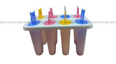 Picture of 8 Hole Ice Cream Maker/Ice cream Maker Box/Ice cream Box/Ice Box 8 Pieces Set -Item -White