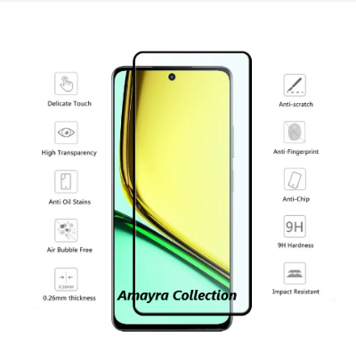 Picture of 3in1 Protector Combo Pack for Realme C67 4G (RMX3890) (Premium Full Screen Protector Glass+Back Hydrogel Protector Poly+9h Camera Lens Protector)