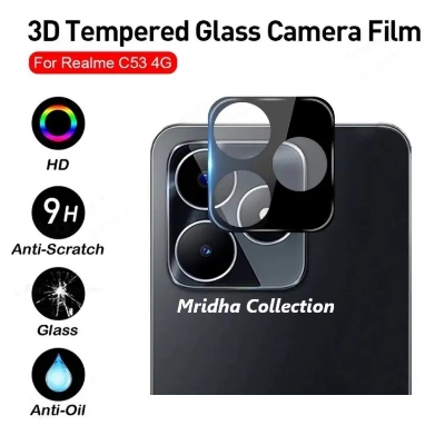 Picture of Realme C53 (RMX3760) Back 9H Full Camera Lens Protector Rear 9H 3D Camera Lens Protector,Upgraded HD,Clear Scratch Resistant [With Photo Friendly Flash Cut]