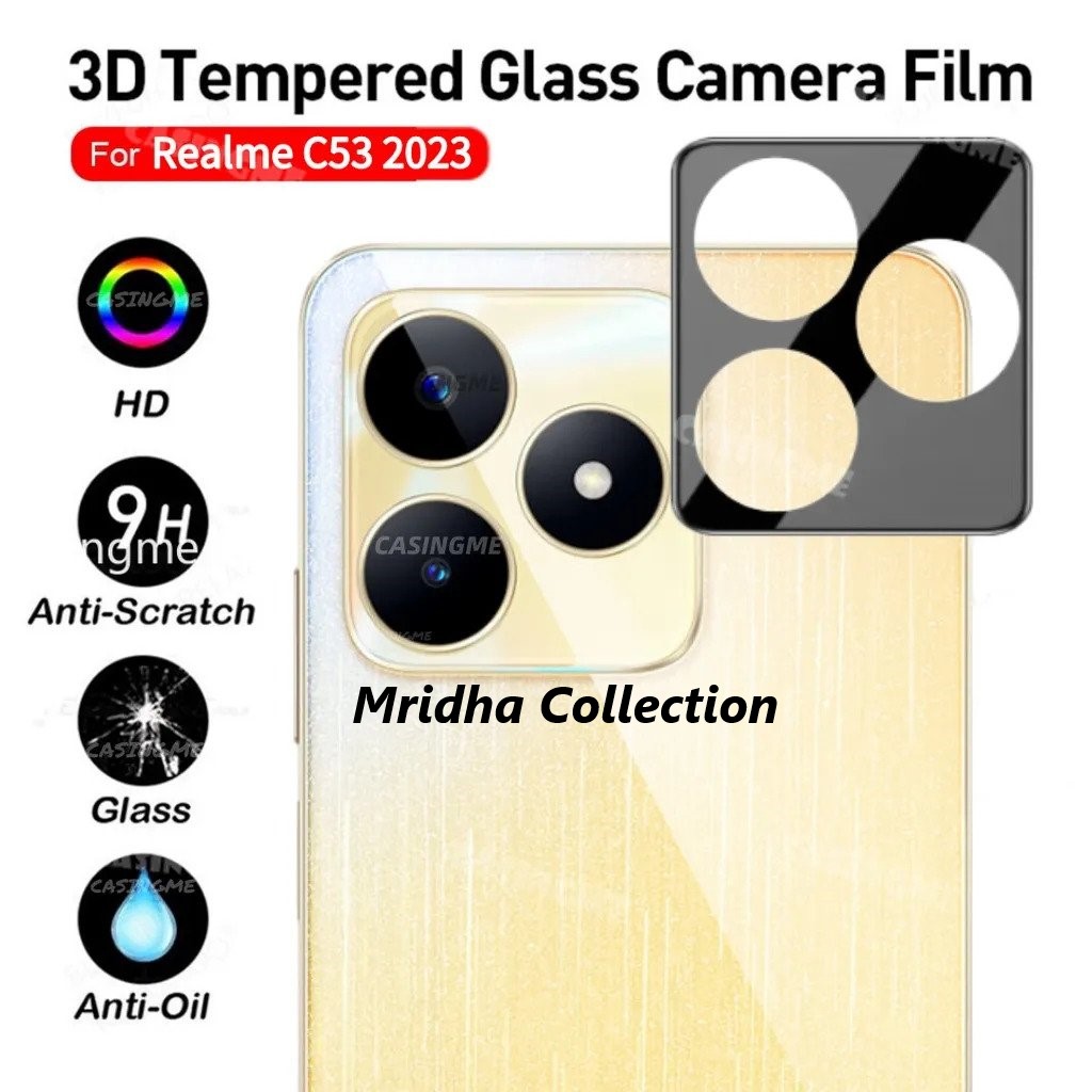 Picture of Realme C53 (RMX3760) Back 9H Full Camera Lens Protector Rear 9H 3D Camera Lens Protector,Upgraded HD,Clear Scratch Resistant [With Photo Friendly Flash Cut]