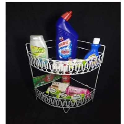 Picture of Buy 1 Get 1 Free 2 layer wall hanging storage Corner shelf -White