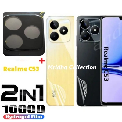 Picture of 2in1 Back Protector Combo Pack for Realme C53 (RMX3760) (Back Hydrogel Poly Protector+9h Camera Lens Protector)