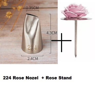 Picture of Rose Nozel 224 Numbering + Rose stand -Silver