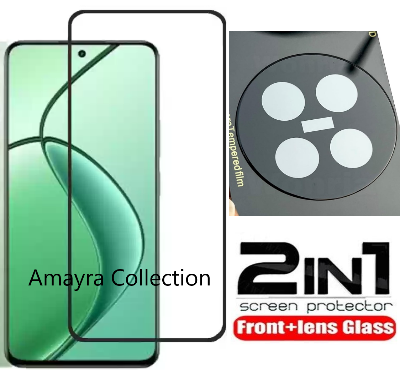 Picture of 2in1 Protector Combo Pack for Realme C65 5G (Premium Full Screen Protector Glass+9h Camera Lens Protector)