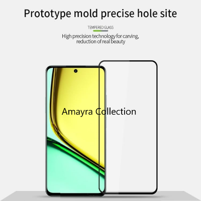Picture of Realme 12 4G (5D 9D 11D 13D 21D) Screen Protector Tempered Glass Film 9H Hardness Full Coverage No Bubbles and Fingerprint Scratch-Resistant