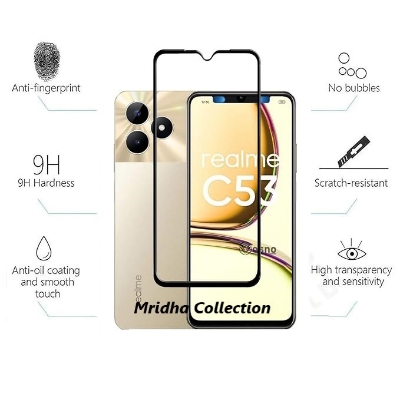 Picture of 2in1 Protector Combo Pack for Realme C53 (RMX3760) (Premium Full Screen Protector Glass+9h Camera Lens Protector)