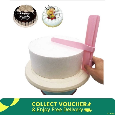 Picture of Adjustable Cake Scraper Smoother Cutter Decorating Fondant Sugar Craft Icing Mold -Multicolor