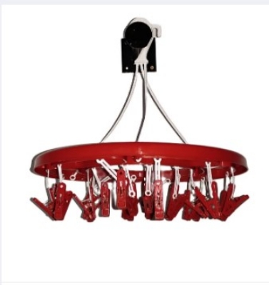 Picture of Buy 1 Get 1 Free Clip 24 clip of round hanger cloth -Red