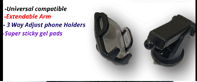 Picture of Universal Car Mount Holder for Mobile Phone with Suction Cup Rotating 360 Degree -Black