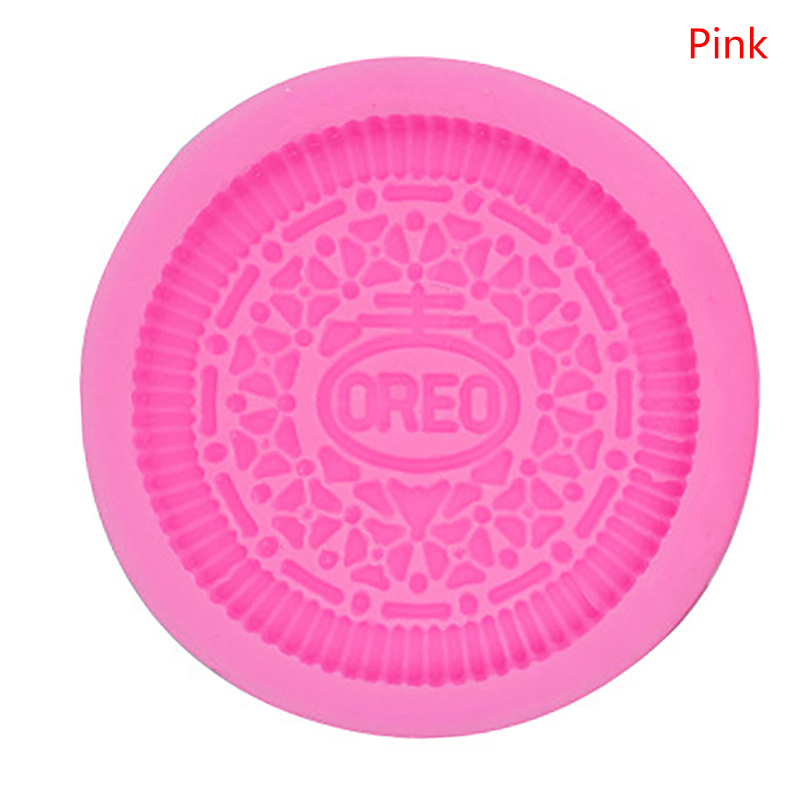 Picture of Silicone OREO Cookie Molds Kitchen Baking Chocolate Fondant Cookie Moulds DIY Party Dessert Supply Gift Craft Cake Decoration -Multicolor