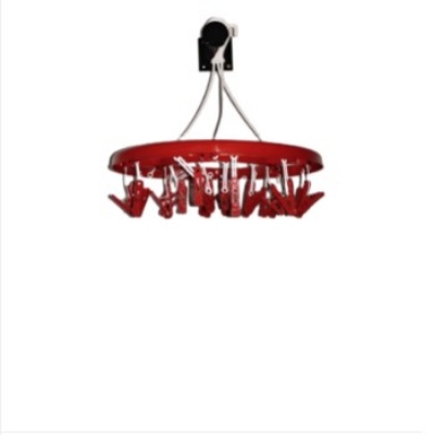 Picture of Round Hanger cloth clip -24 Clip -Red