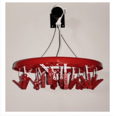 Picture of Round Hanger cloth clip -24 Clip -Red