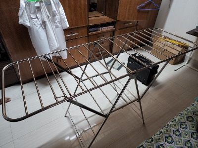 Picture of Heavy SS Home Intuition Foldable Clothes Drying Hanger Rack Dryer Full SS201A -Silver
