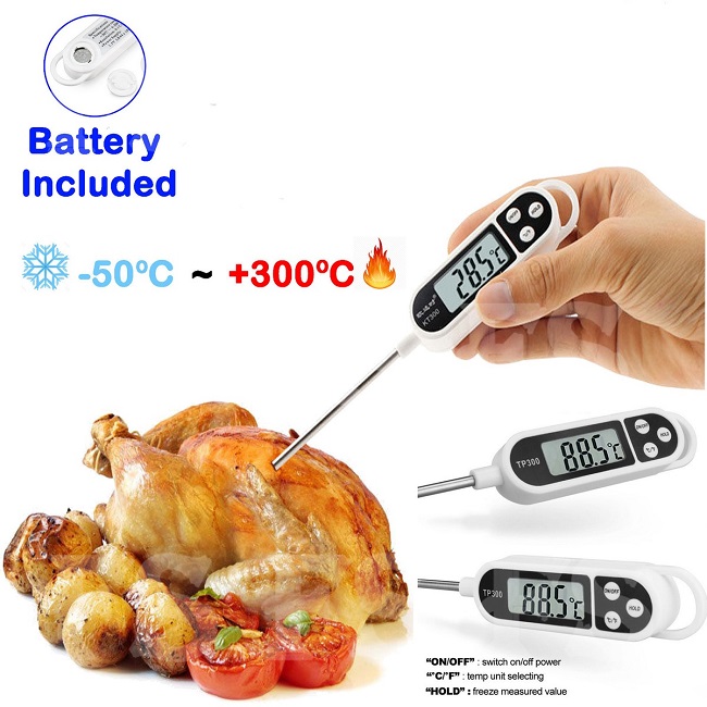 Picture of Food Thermomete Digitalr Kitchen BBQ Meat Water Oil Cooking Electronic Probe Food Oven Digital -Multicolor
