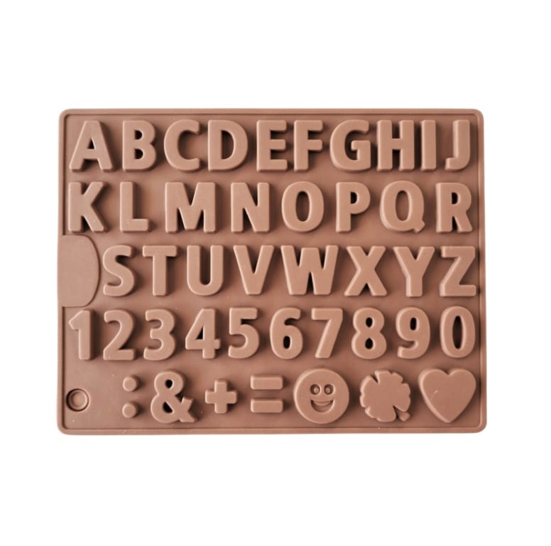 Picture of Silicon ABC 123  Alphabet Numbers Shapes Silicone Chocolate Mould -Multicolor