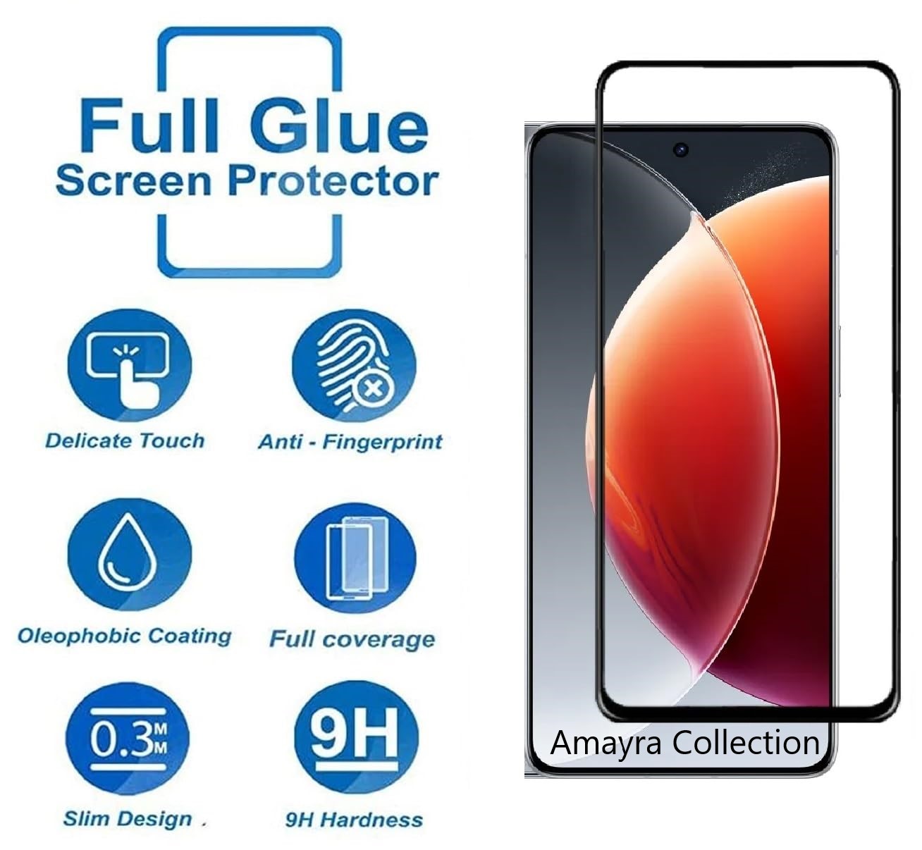 Picture of 3in1 Protector Combo Pack for Tecno Camon 30 (5d Full Screen Protector Glass + Back Hydrogel Protector Poly + Camera Lens Protector)