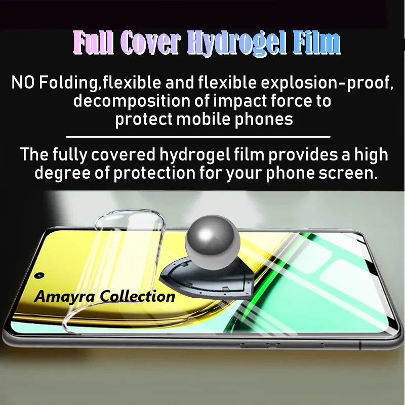 Picture of 2in1 Protector Combo Pack for Realme Realme C67 4G (RMX3890) (Front Hydrogel Screen Protector Poly+Camera Lens Protector)