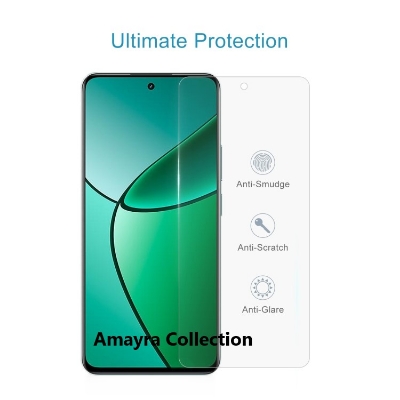 Picture of Realme 12 4G Screen Protector 3D Tempered Clear Screen protector Premium Product Gorilla Glass Transparent Clear Ultra Thin - Durable & Scratch Resistant - Easy to Install