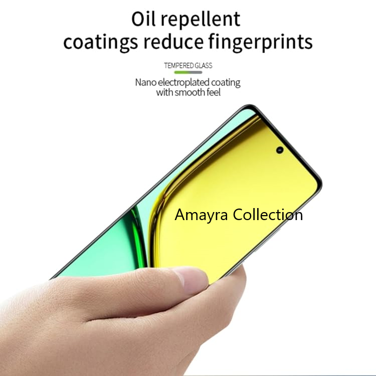 Picture of Realme 12 4G Premium Full Coverage Glass Protector Tempered Glass Screen Protector 9H Hardness Full Coverage