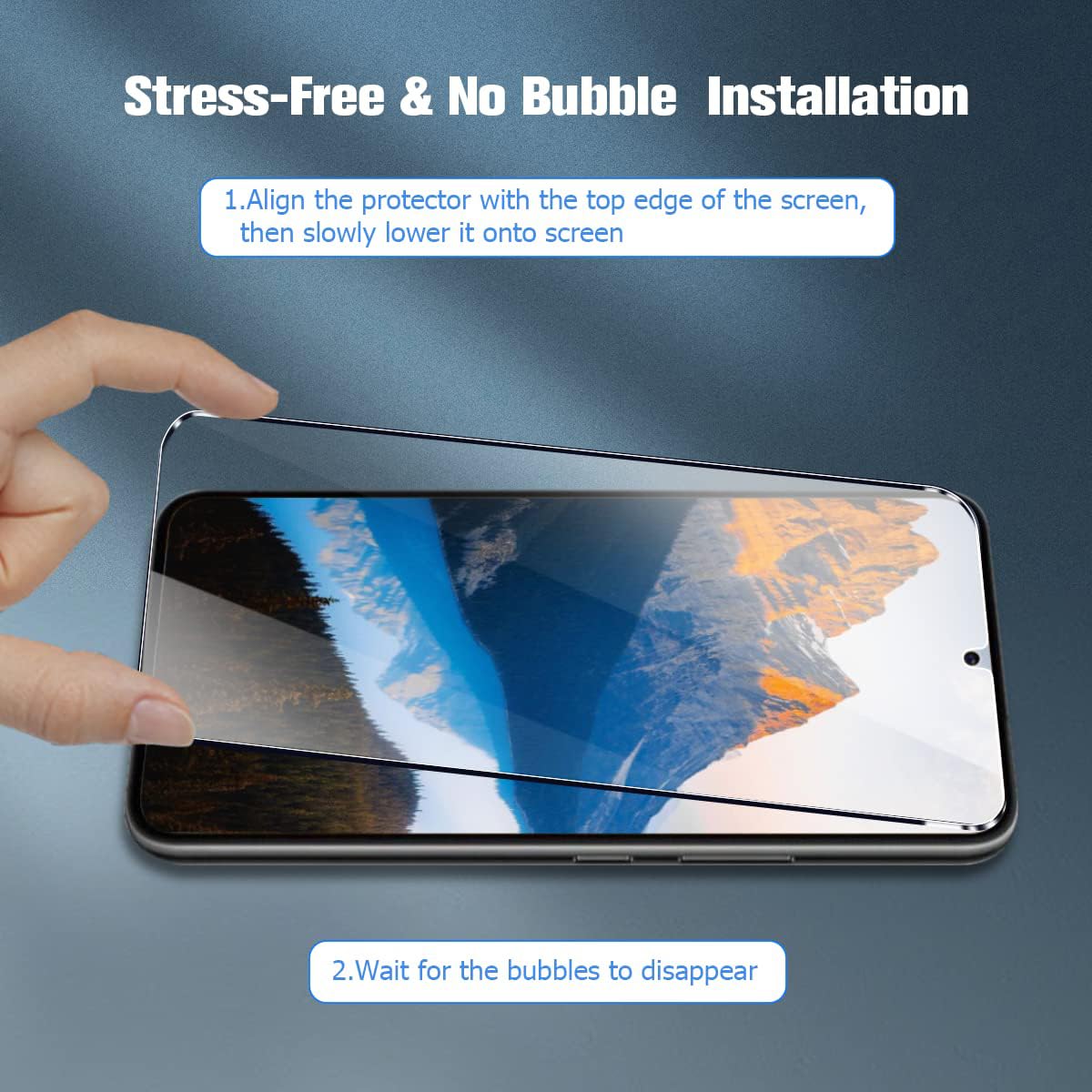 Picture of Samsung Galaxy S25 5G (5D 9D 11D 13D 21D) Screen Protector Tempered Glass Film 9H Hardness Full Coverage No Bubbles and Fingerprint Scratch-Resistant