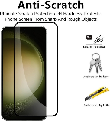 Picture of Samsung Galaxy S25 Ultra 5G Premium Full Coverage Glass Protector Tempered Glass Screen Protector 9H Hardness