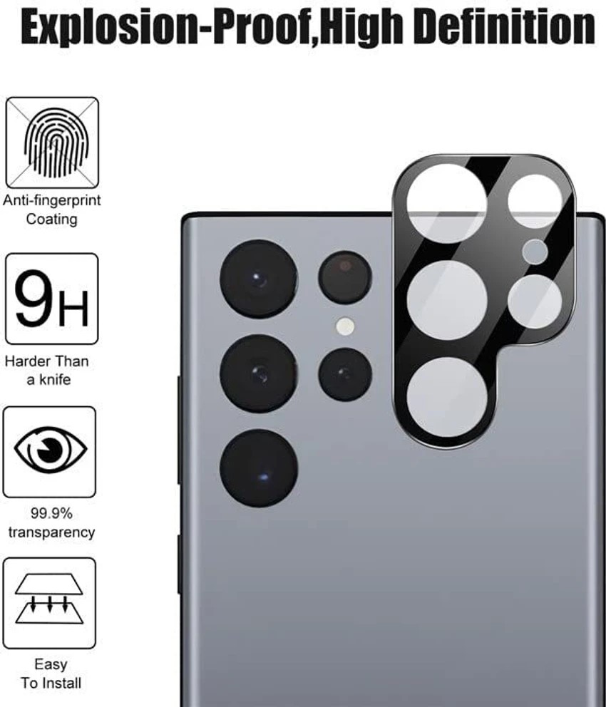 Picture of 2in1 Protector Combo Pack for Samsung Galaxy S25 Ultra 5G (Front Hydrogel Screen Protector Poly + 3D Camera Lens Protector Glass)