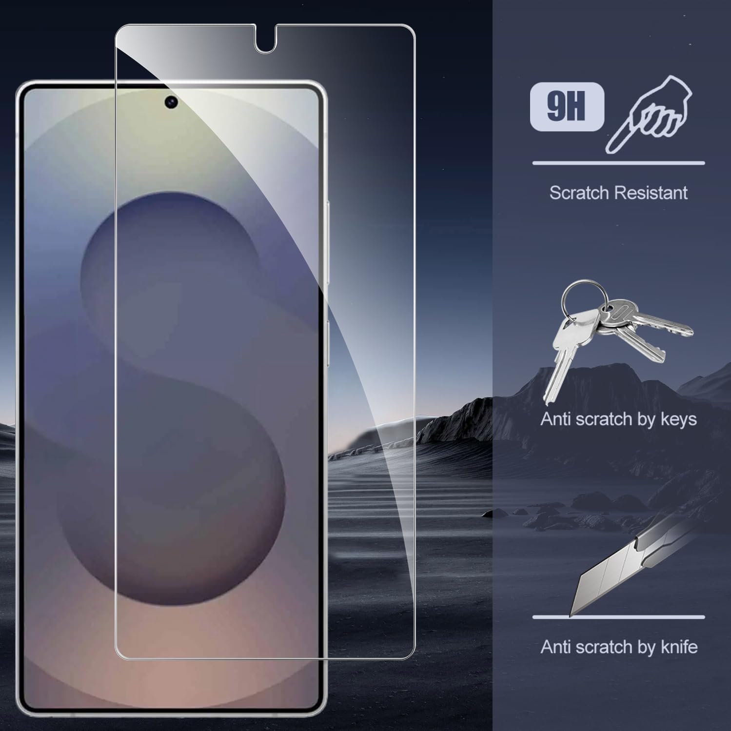 Picture of 2in1 Protector Combo Pack for vivo Samsung Galaxy S25 Ultra 5G (Clear Screen Protector Glass + Camera Lens Protector)