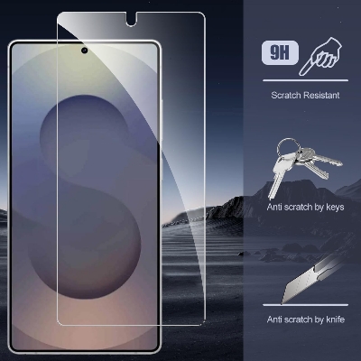Picture of 2in1 Protector Combo Pack for vivo Samsung Galaxy S25 Ultra 5G (Clear Screen Protector Glass + Camera Lens Protector)