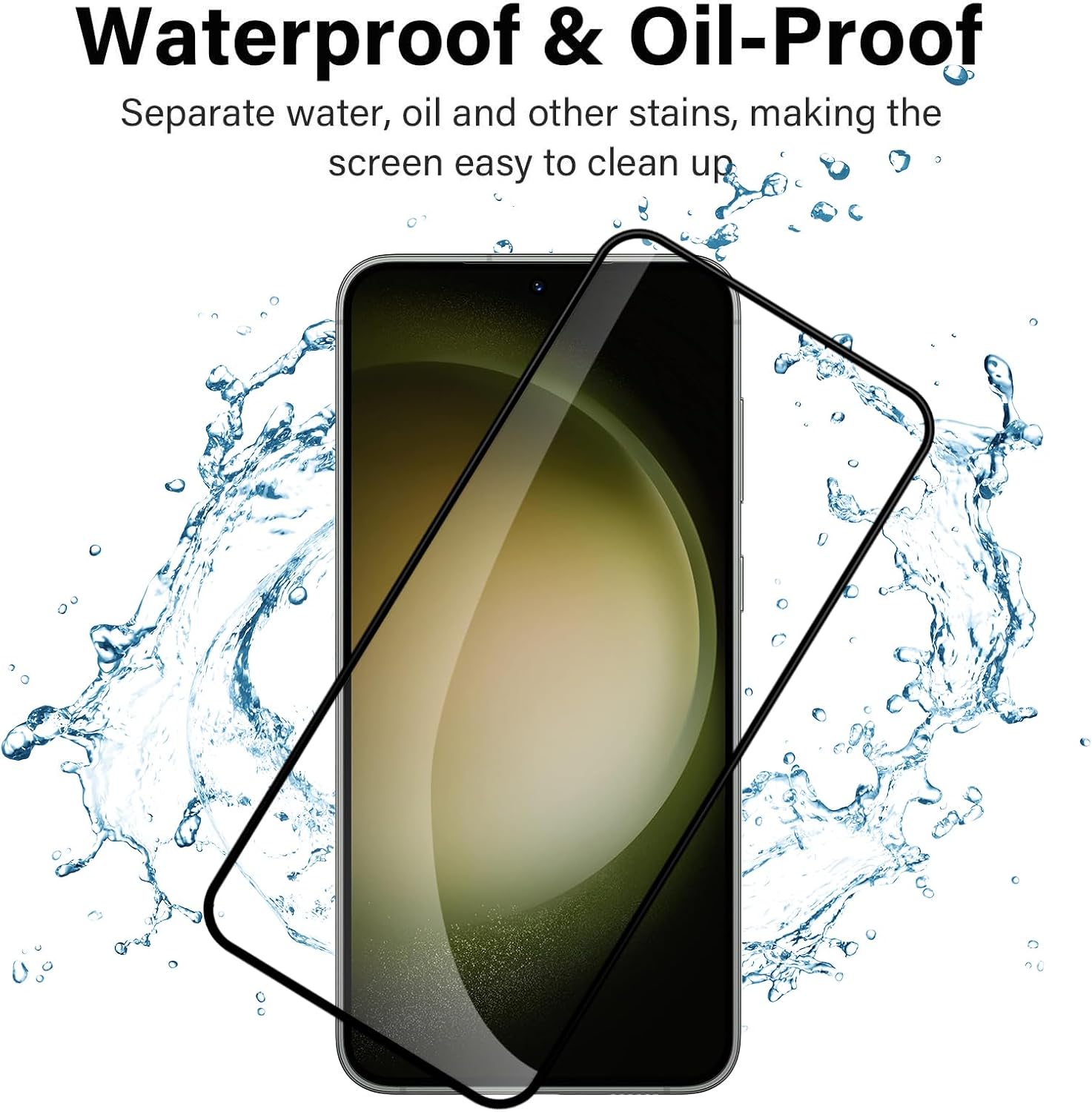 Picture of Samsung Galaxy S25+ 5G / Samsung Galaxy S25 Plus 5G (5D 9D 11D 13D 21D) Screen Protector Tempered Glass Film 9H Hardness Full Coverage No Bubbles and Fingerprint Scratch-Resistant