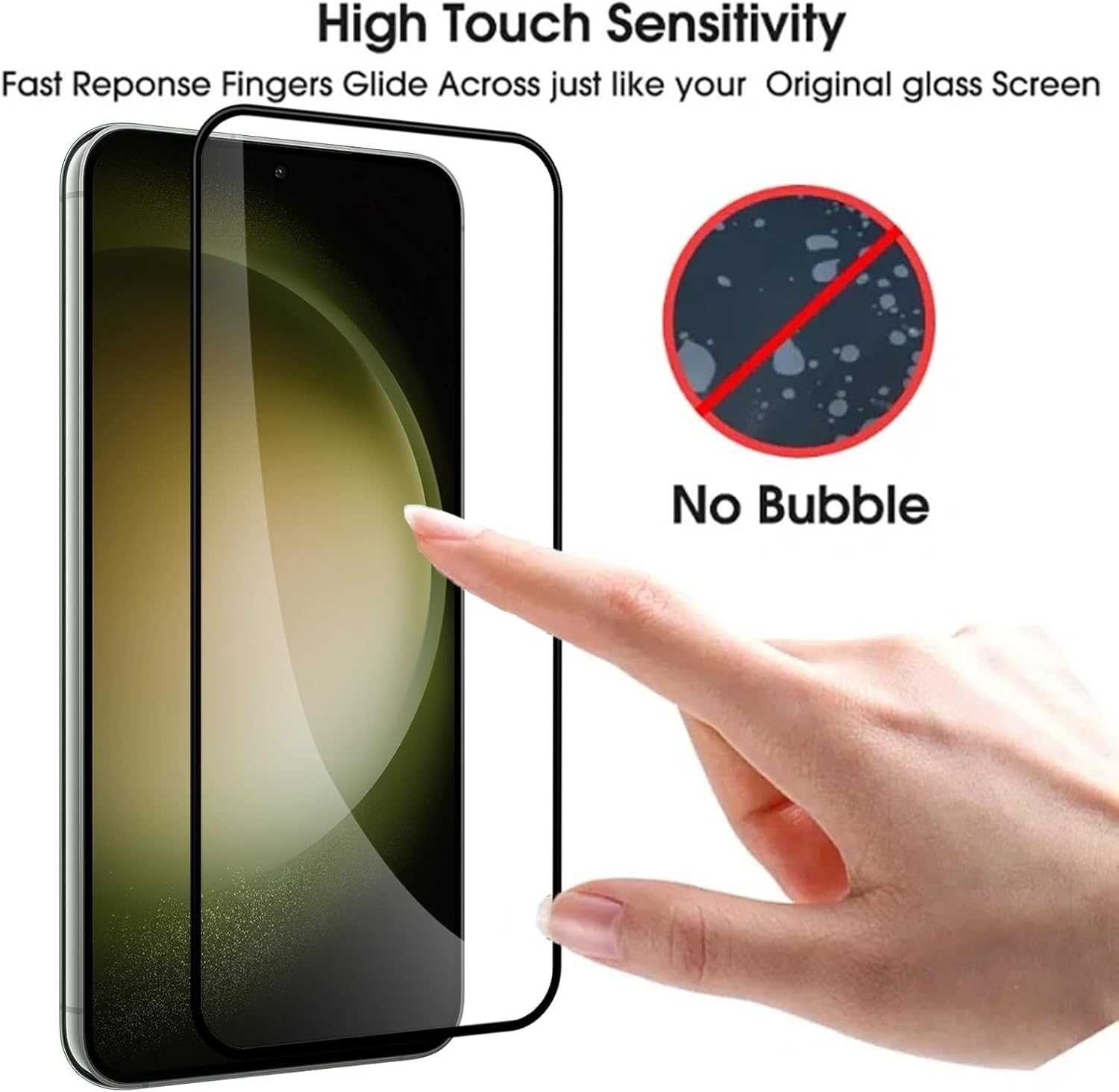 Picture of Samsung Galaxy S25+ 5G / Samsung Galaxy S25 Plus 5G Premium Full Coverage Glass Protector Tempered Glass Screen Protector 9H Hardness