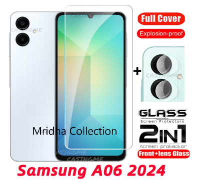 Picture of 2in1 Protector Combo Pack for vivo Samsung Galaxy A06 (Clear Screen Protector Glass + Camera Lens Protector)